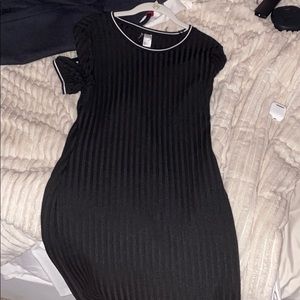 Form Fitting Black Dress